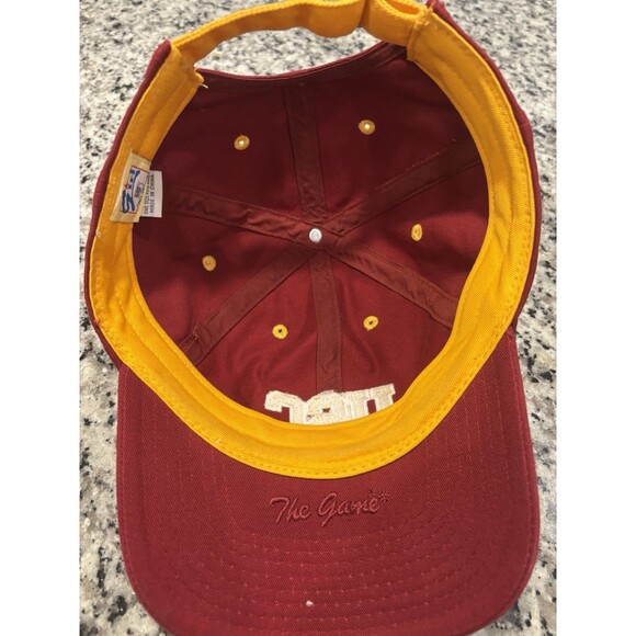Vintage USC Trojans Sequined Logo Strapback Hat Red Gold by The Game Script - Picture 7 of 9
